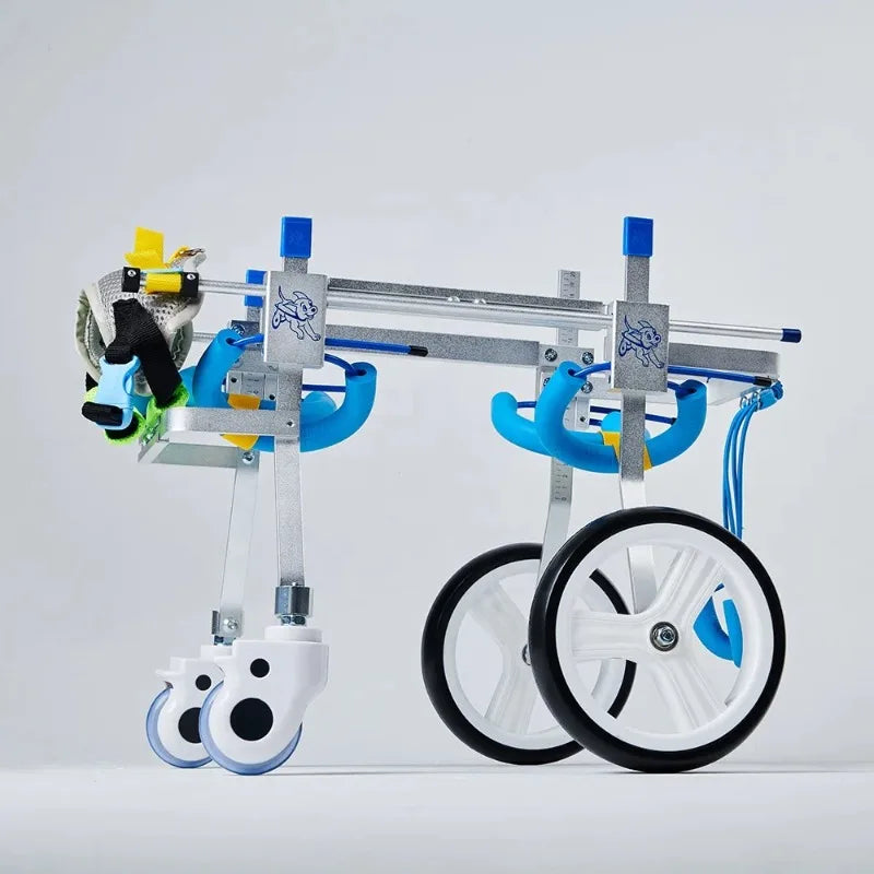 Adjustable Aluminum 4-wheeled Pet Wheelchair