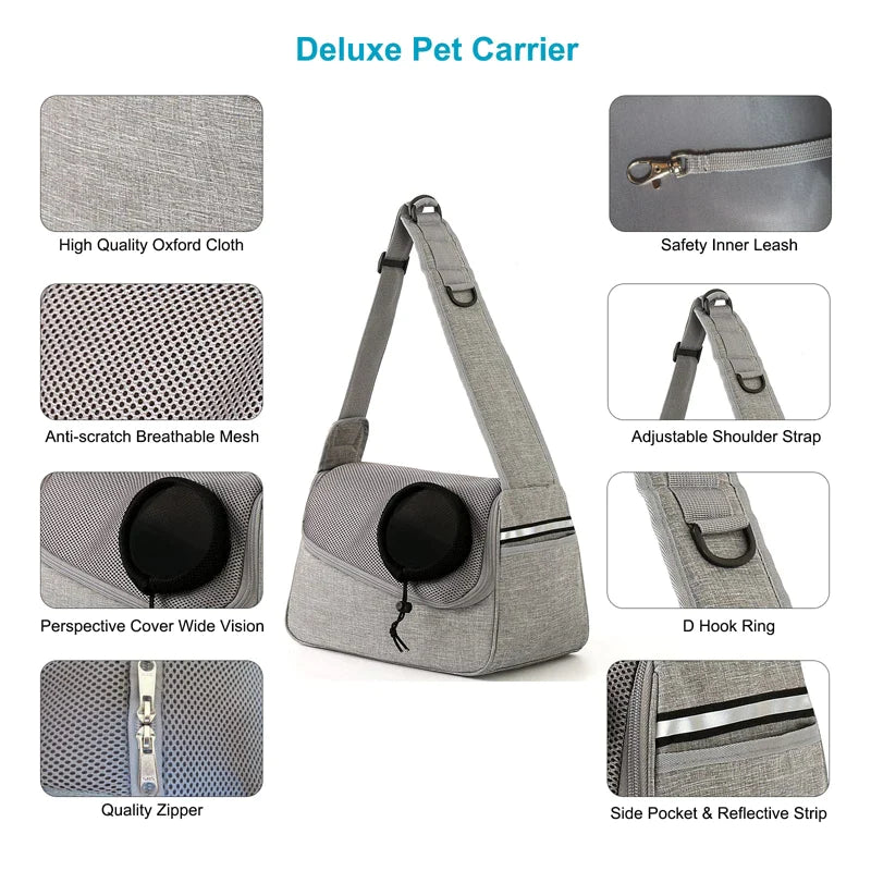 Side Pocket Small Pet Sling Carrier