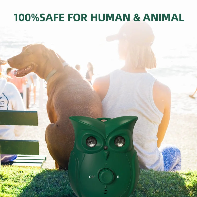 Ultrasonic Owl Shape Dog Bark Repeller