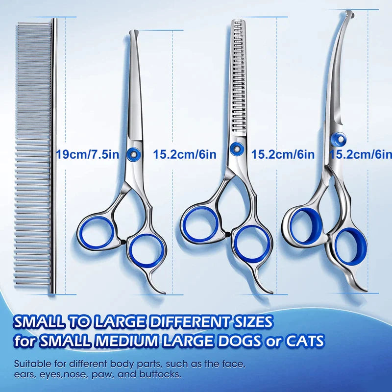 5 In 1 Professional Dog Grooming Scissors Kit