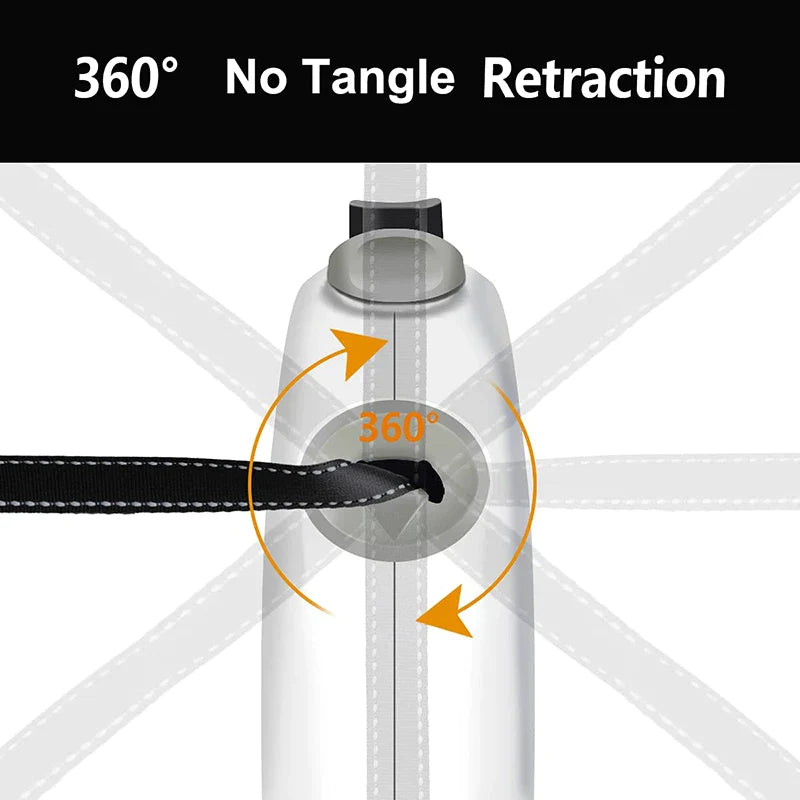 26ft Heavy Duty Retractable Dog Lead