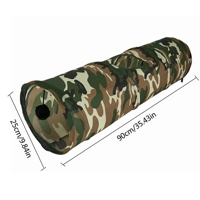 Jungle Camouflage Cat Tunnel