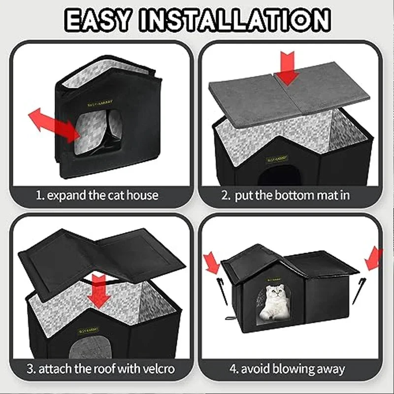 Insulated Winter Warm Cat Houses