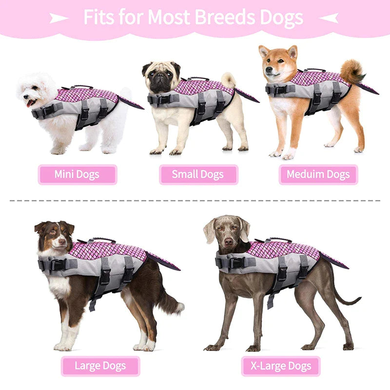 Cute Mermaid Dog Life Jacket