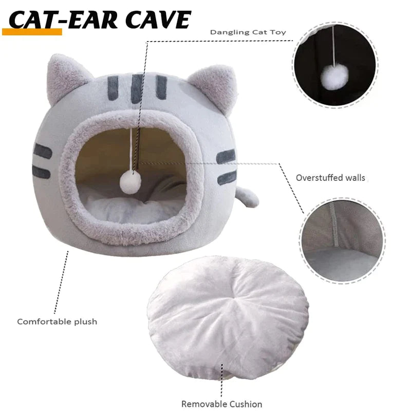 Comfortable Cotton Pad Cat Cave