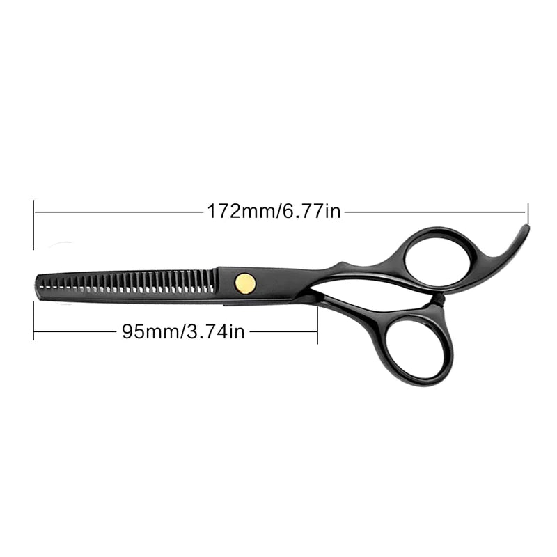 Professional Black Stainless Steel Dog Scissors