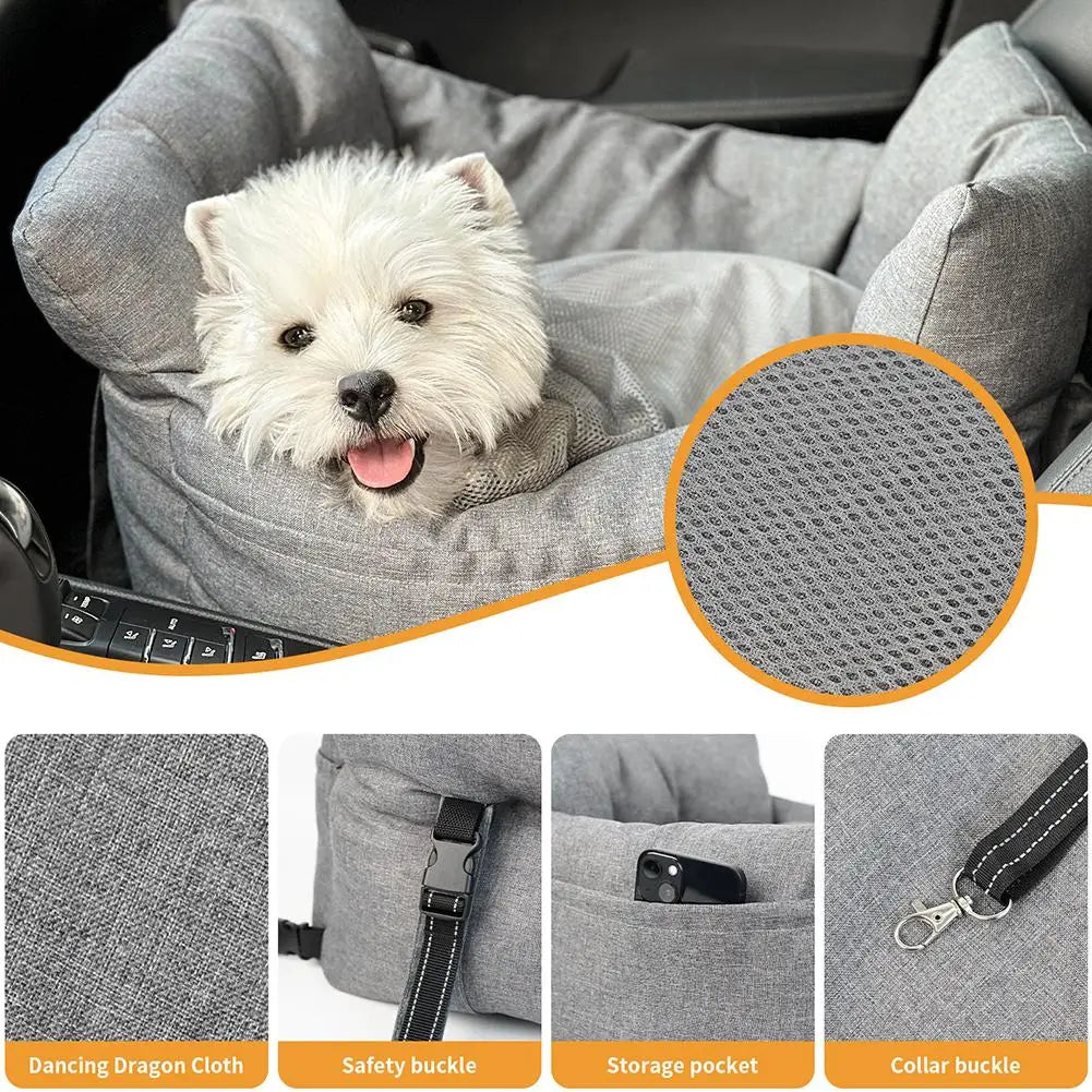 Travel Portable Pet Car Safety Seat Booster