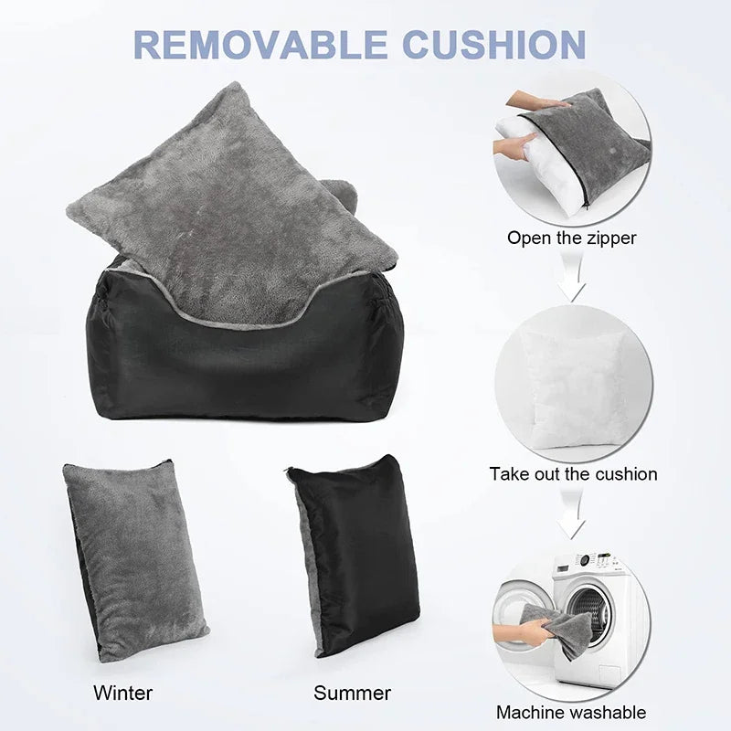 Luxury Soft Small Dog Car Seat Booster
