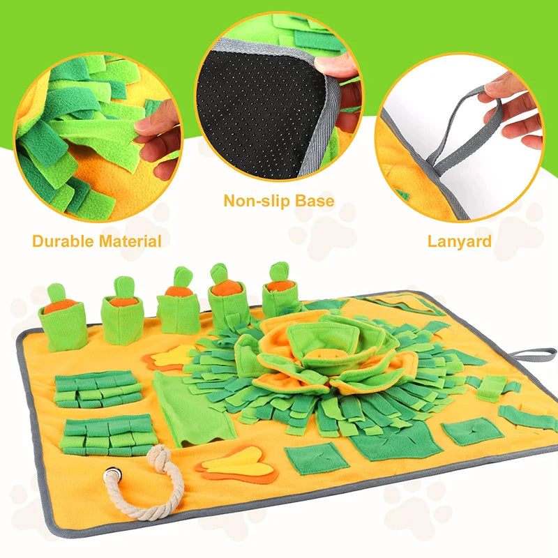 Squeaky Sniffing Puzzle Dog Snuffle Mats