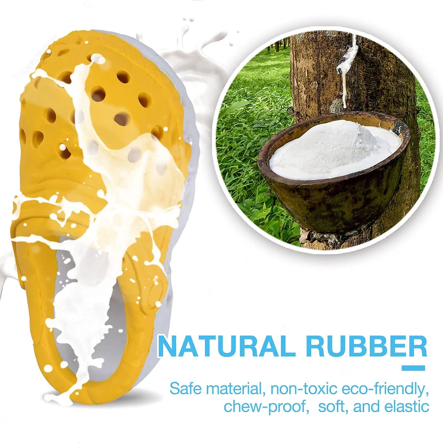 Durable Rubber Dog Chew Slipper Toy