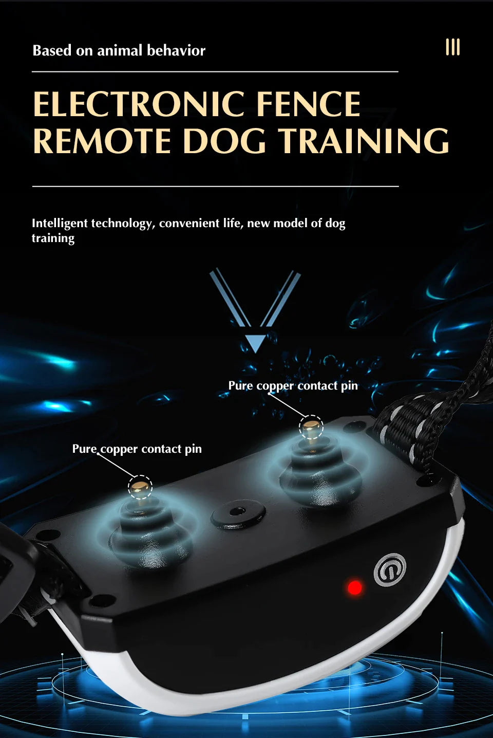 2 Function In 1 Dog Wireless Fence Training Collar