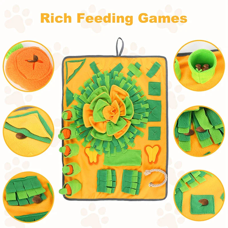 Squeaky Sniffing Puzzle Dog Snuffle Mats
