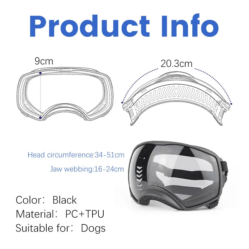 Windproof Uv Protection Dog Goggles