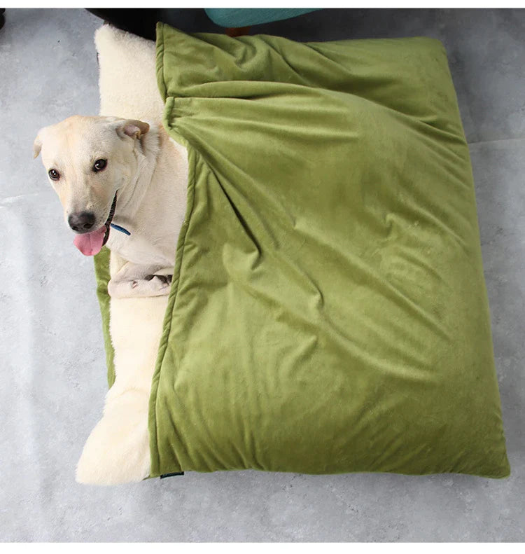 Luxury Plush Dogs Winter Warm Bed