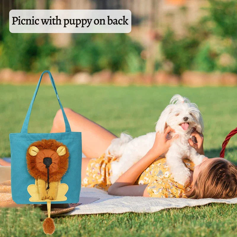 Cute Lion Design Small Pet Carrier
