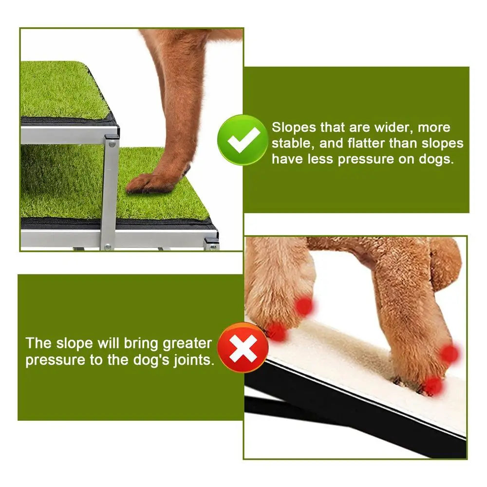 Wide 5-Steps Dog Stairs