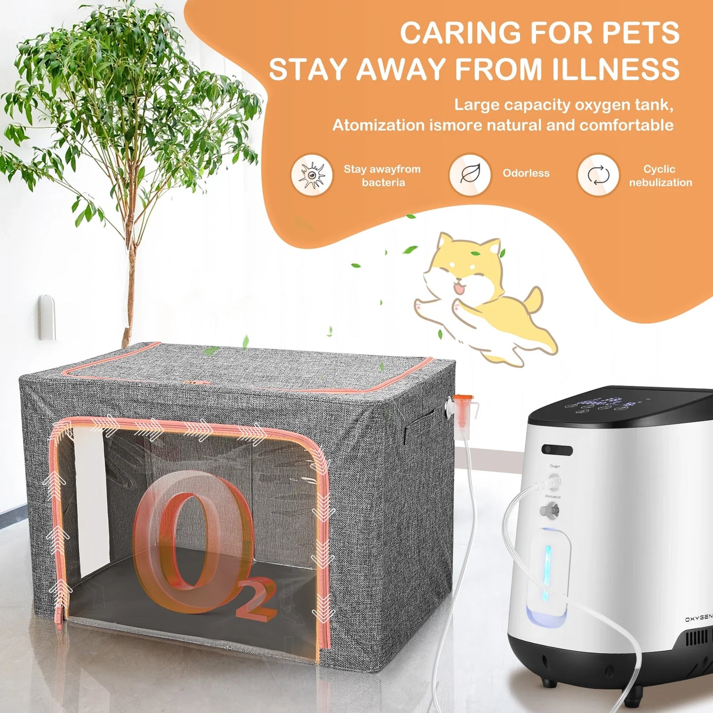 Dedicated Pet Folding Oxygen Tent