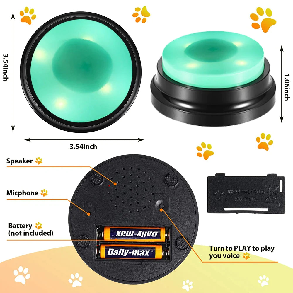 LED Dog Recordable Voice Button