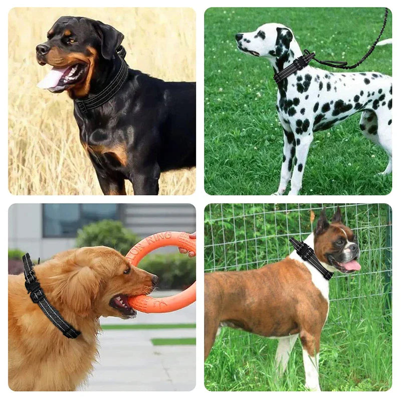 Control Handle Reflective Tactical Dog Collars