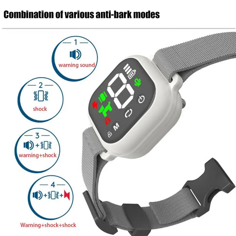 Digital Display USB Anti Barking Dog Collar