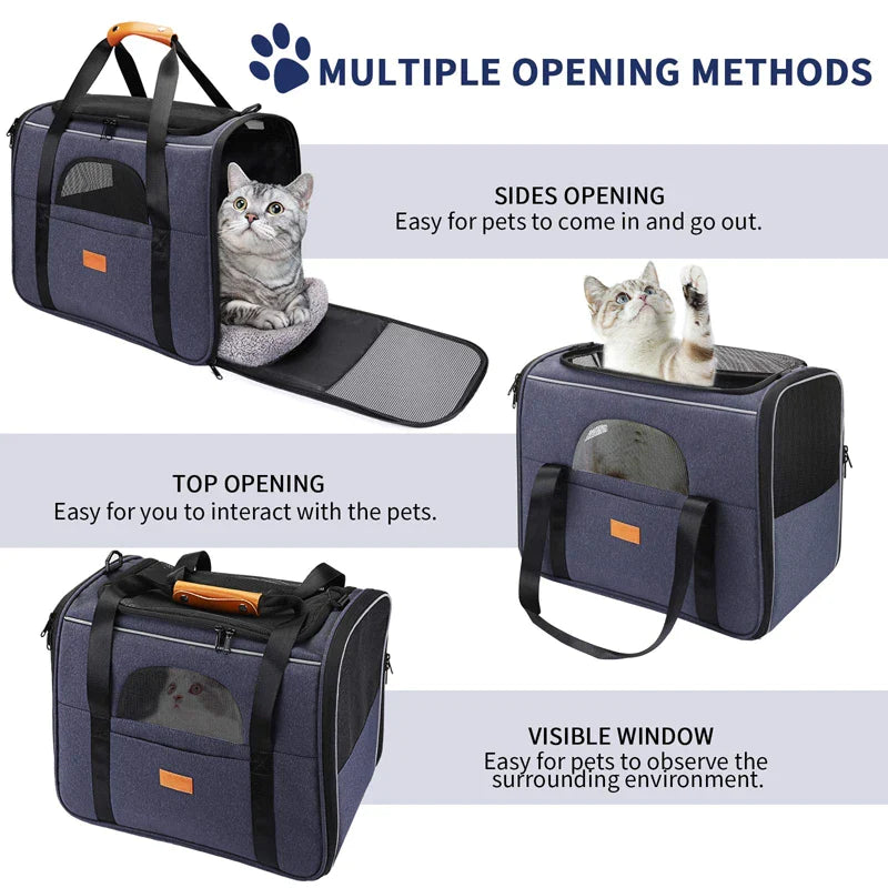 Durable Safe Locking Zipper Pet Carrier