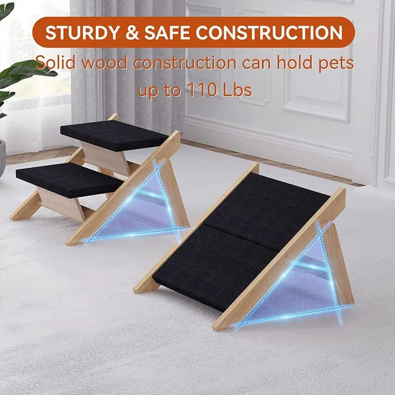 2 In 1 Stairs Folding Pet Ramp