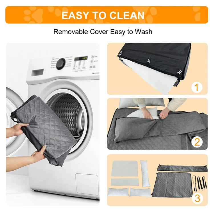 Multipurpose Soft Suede Big Dog Car Booster