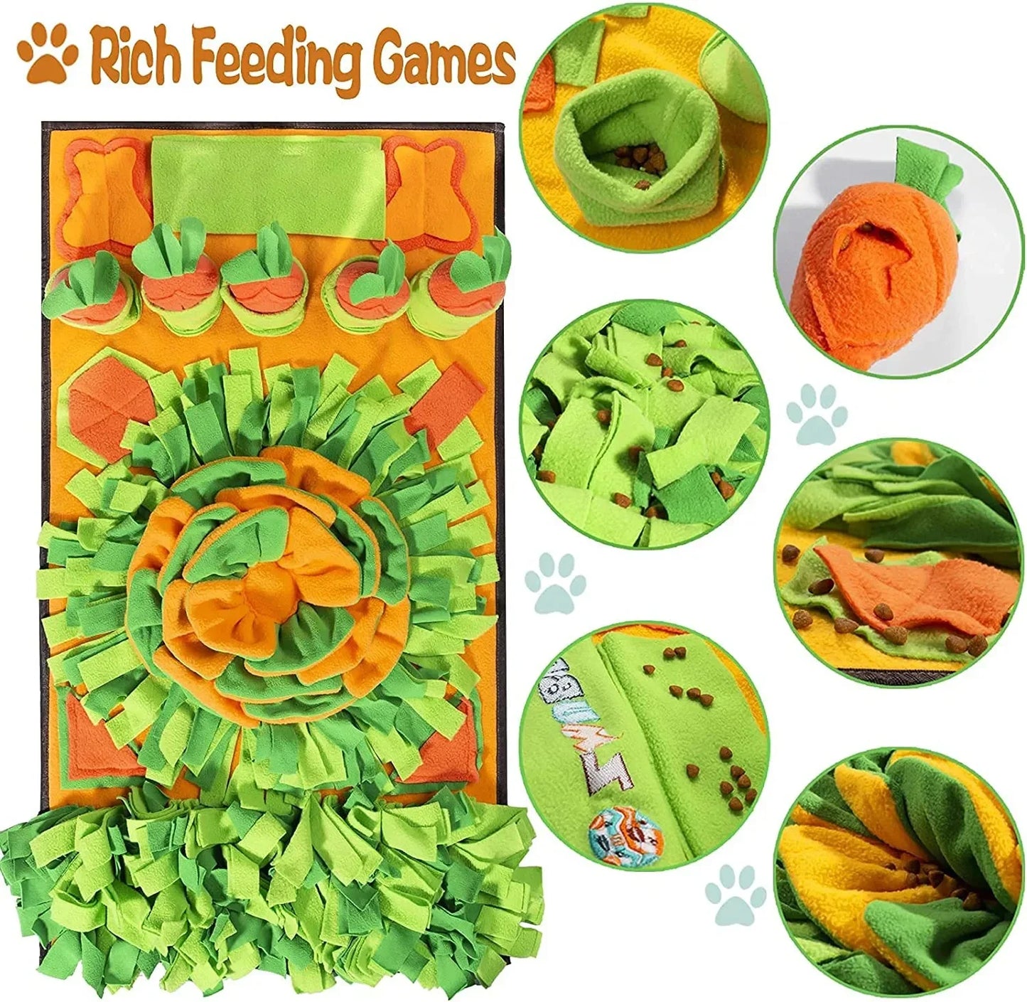 Interactive Puzzle Pet Snuffle Mat
