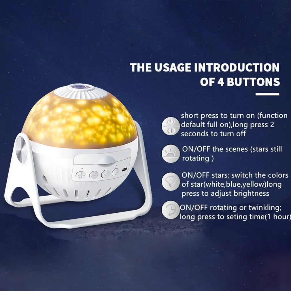 Rotating Night Space Capsule Lights