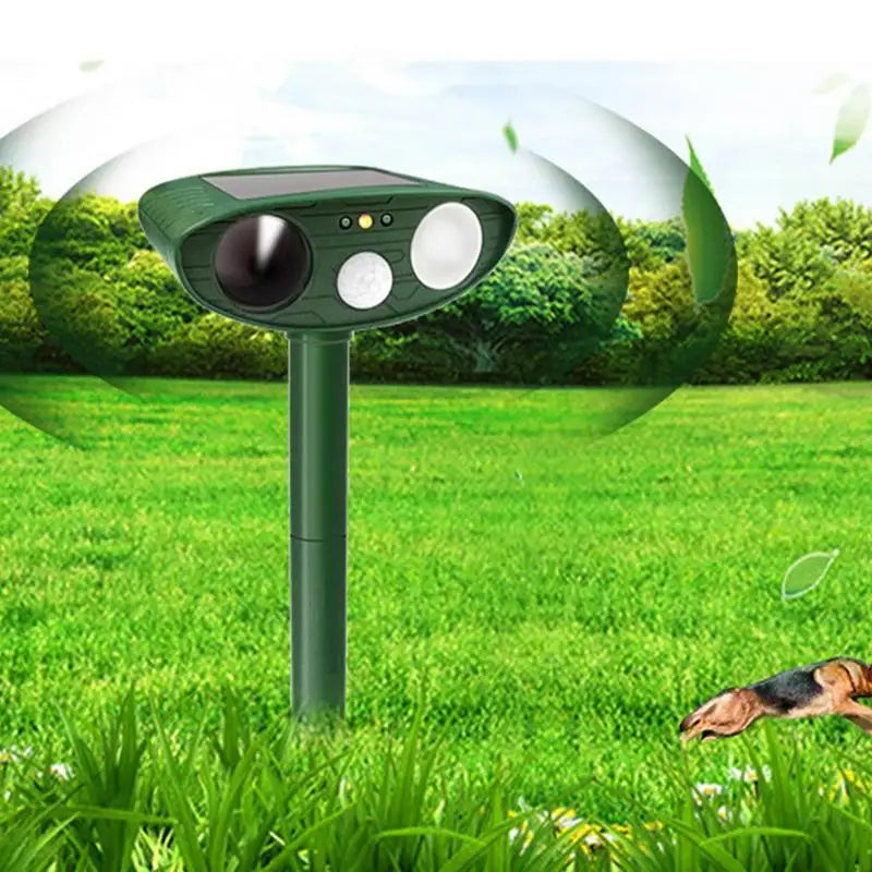 Ultrasonic Solar Power Rechargeable Pet Repeller