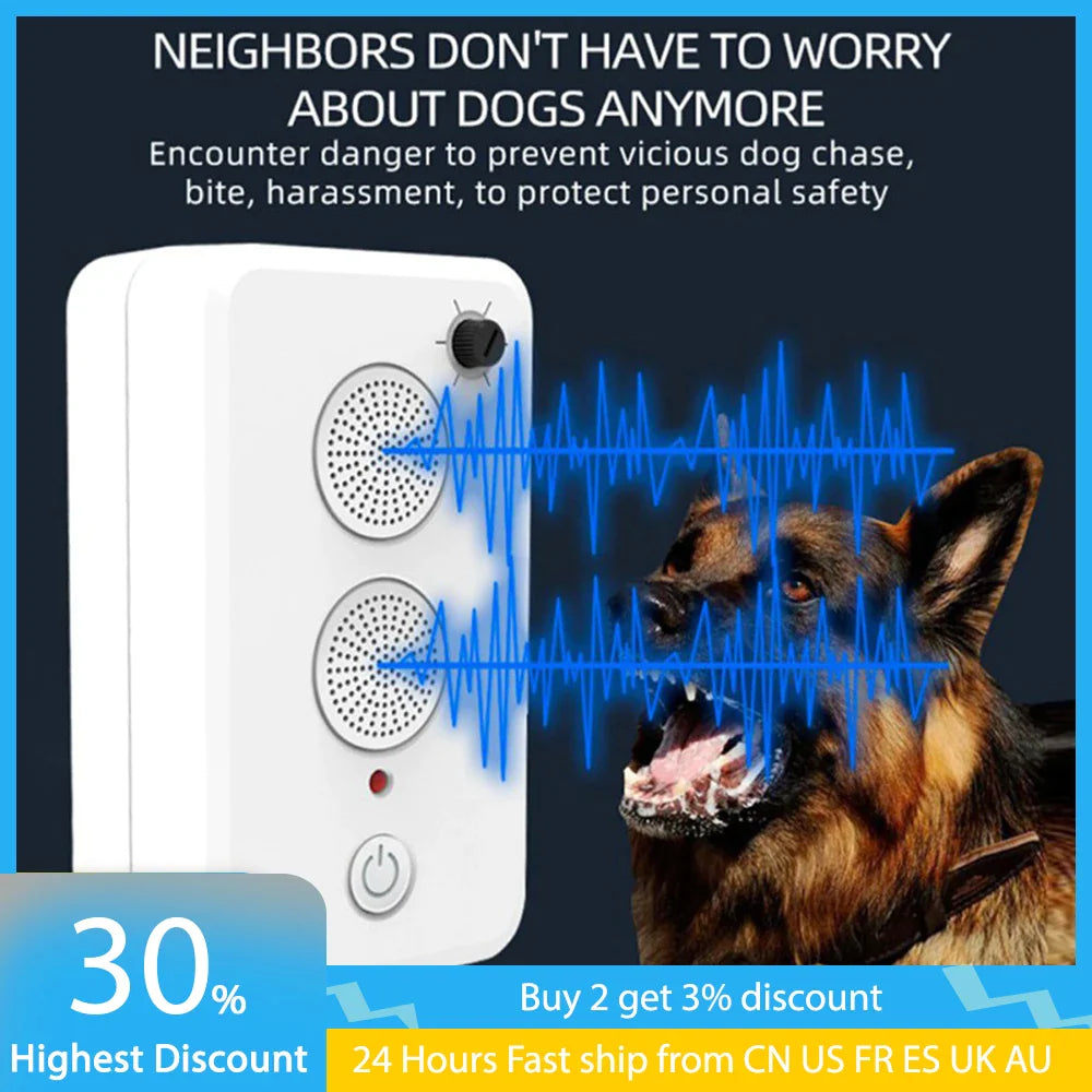Ultrasonic Bark Stopper Outdoor Dog Repeller