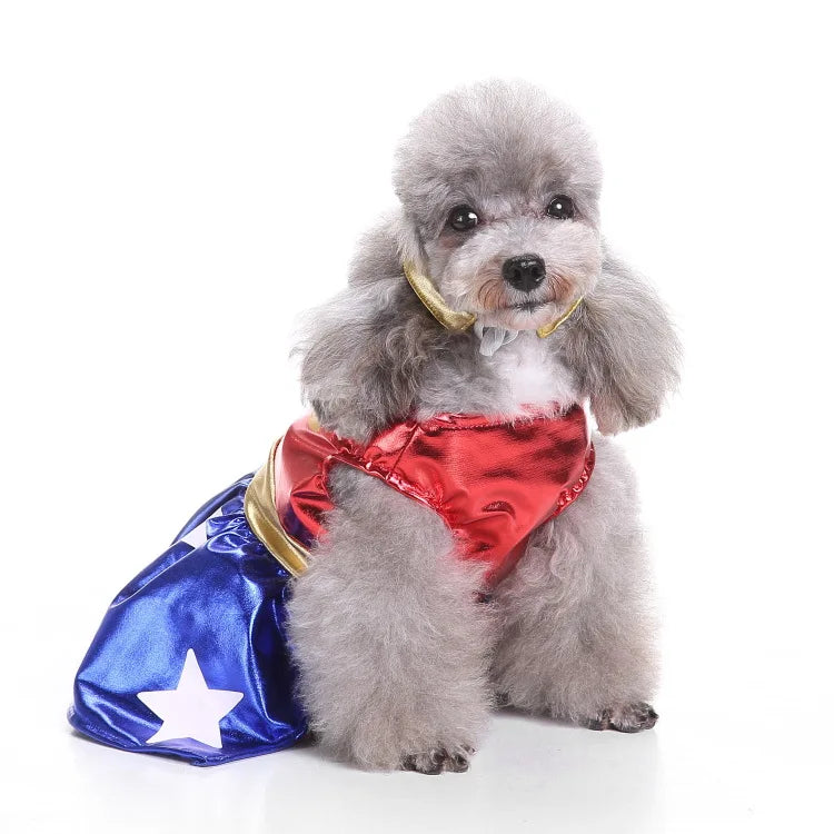 Funny Wonder Girl Dog Costume