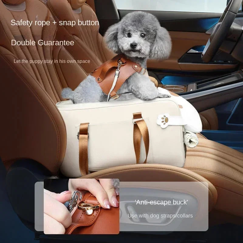 Portable Travel Dog Central Car Seat Carrier
