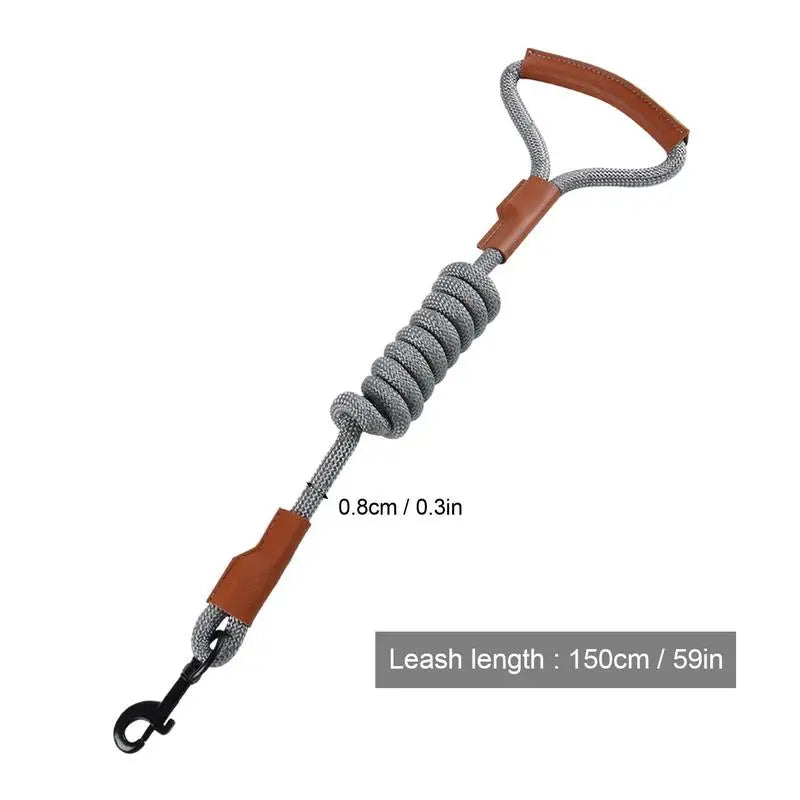 Heavy Duty Leather Dog Training Lead