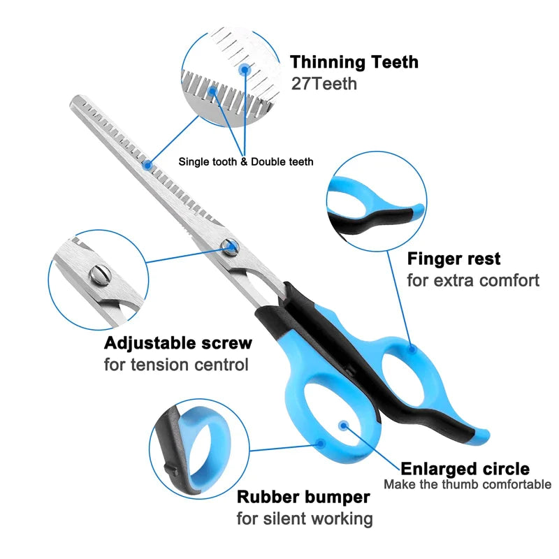 Professional Pet Grooming Scissors Set
