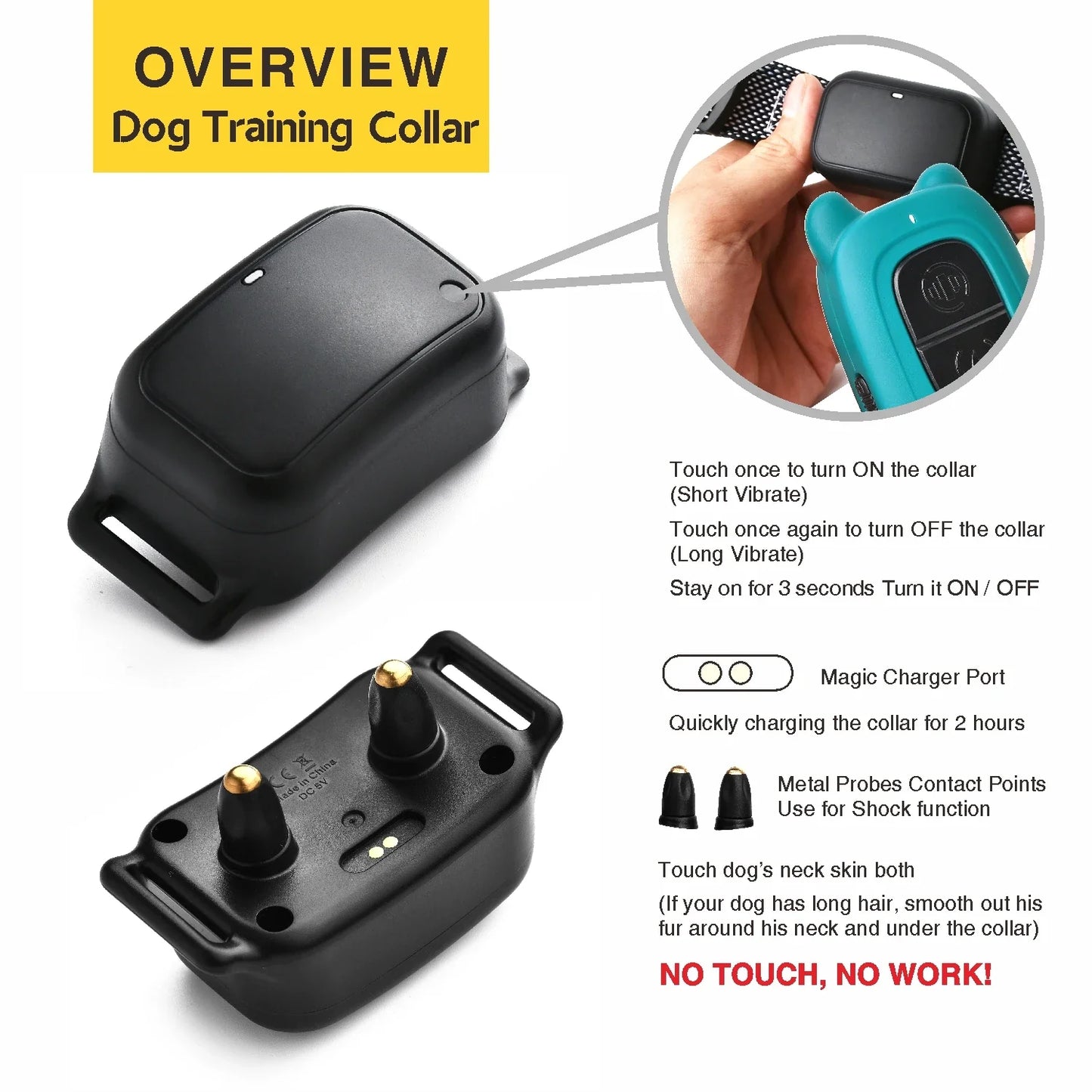 400M Remote Control TPU Dog Collar