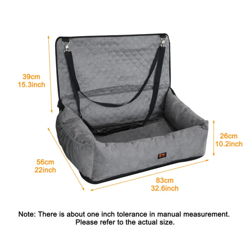 Multipurpose Soft Suede Big Dog Car Booster