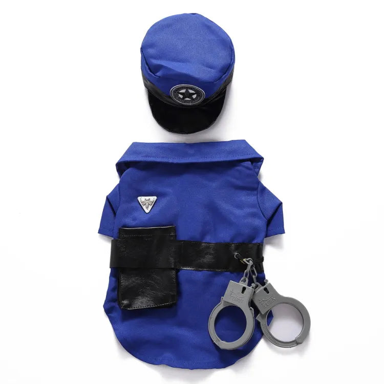 Funny Halloween Cop Dog Costume