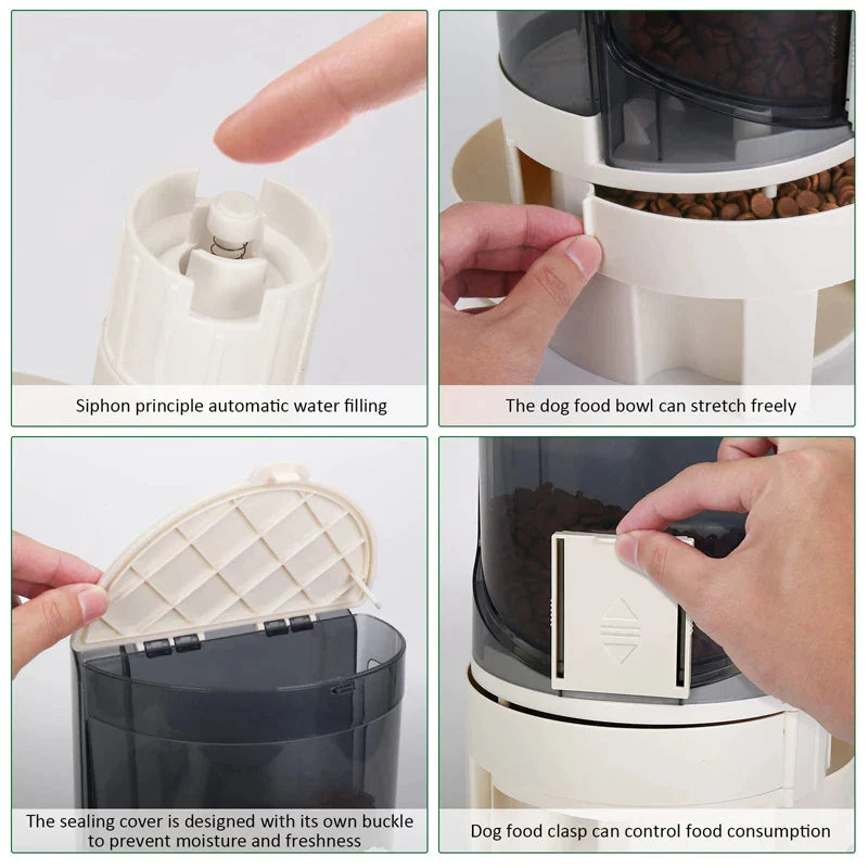 2 In 1 Eco-friendly Large Capacity Dog Bowl