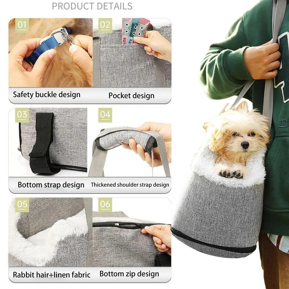 Portable Dog Armrest Booster Carrier