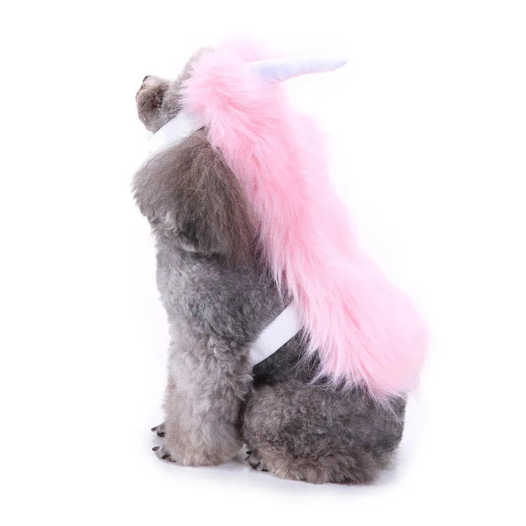 Funny Pink Unicorn Dog Costume
