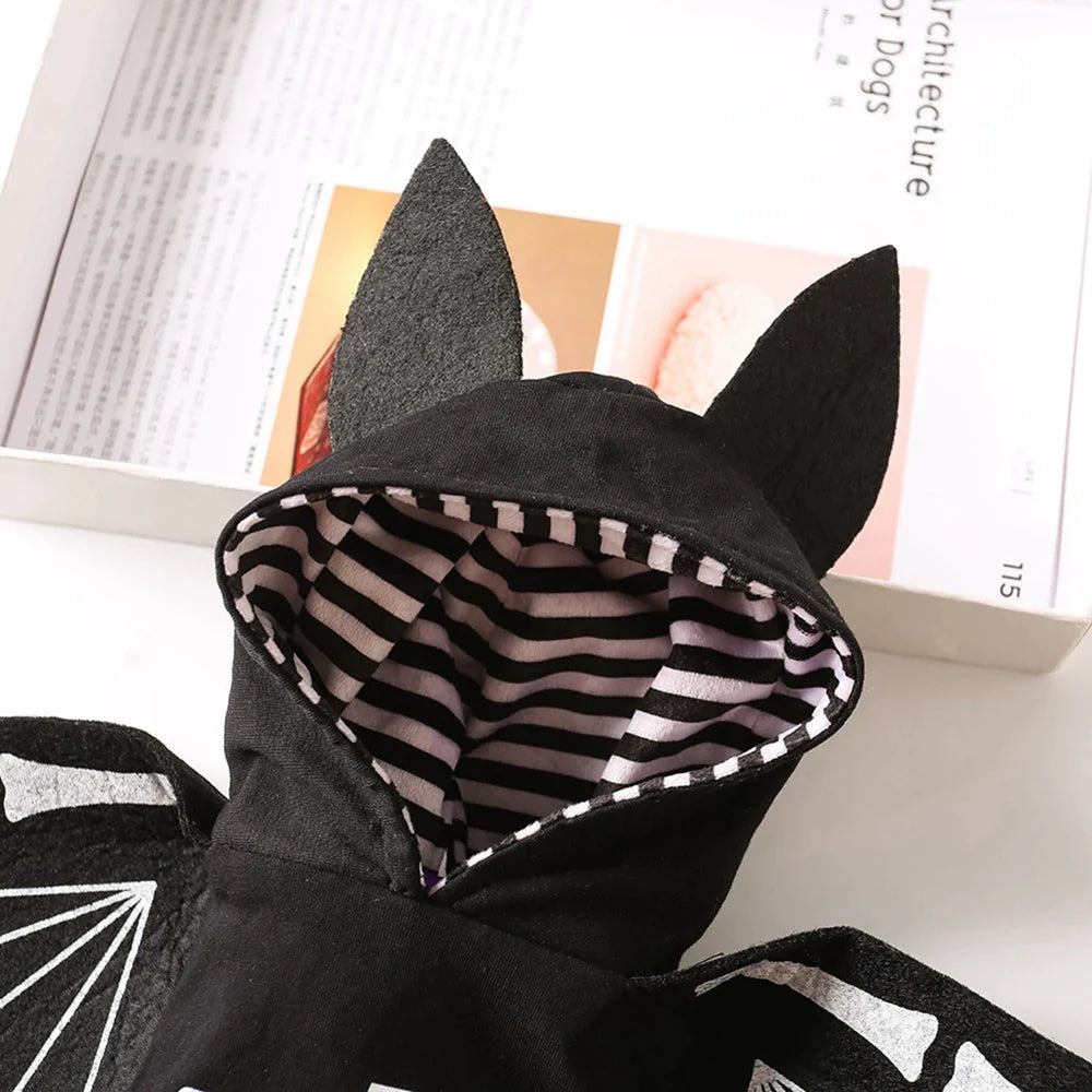 Funny Halloween Dog Bat Costume