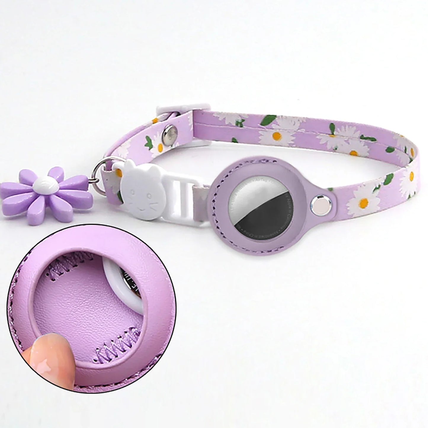 Lightweight Pet AirTag Collar