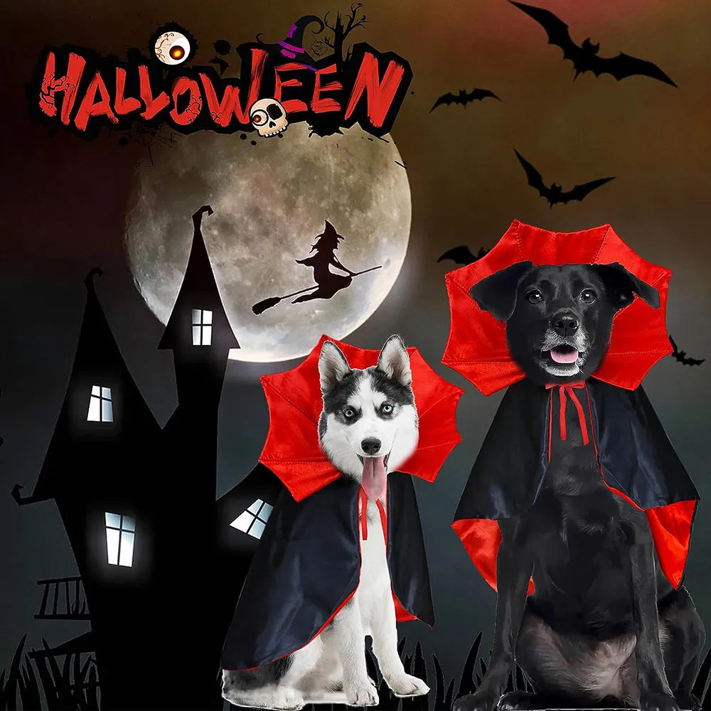 Dog Halloween Vampire Cloak Costume