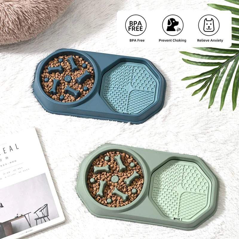 Non-skidding Safe Dog Slow Feeder Bowl