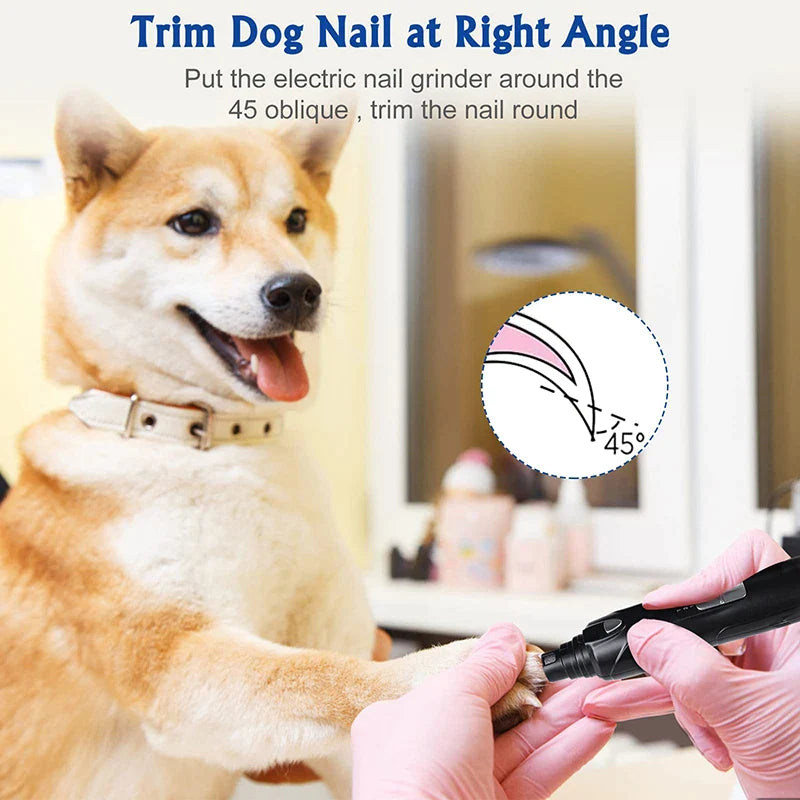 LED 2-Speed Touch-Switch Dog Nail Grinder