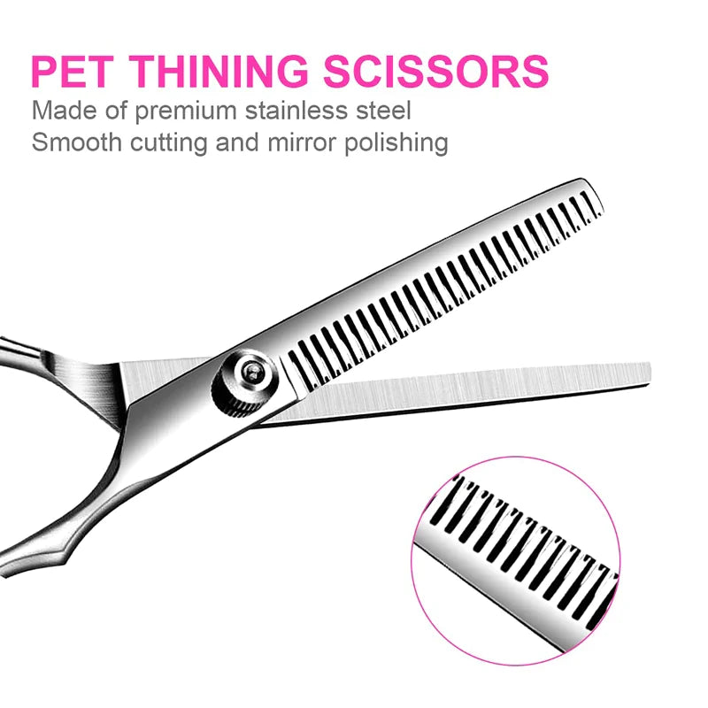 4CR Titanium Coated Dog Scissors Kit