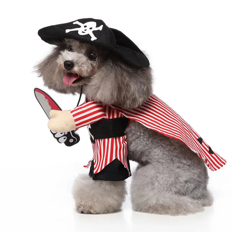 Funny Pirate Dog Costume