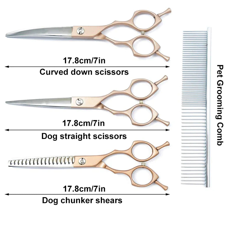 High-end Japanese 440C carbon stainless steel Dog Scissors