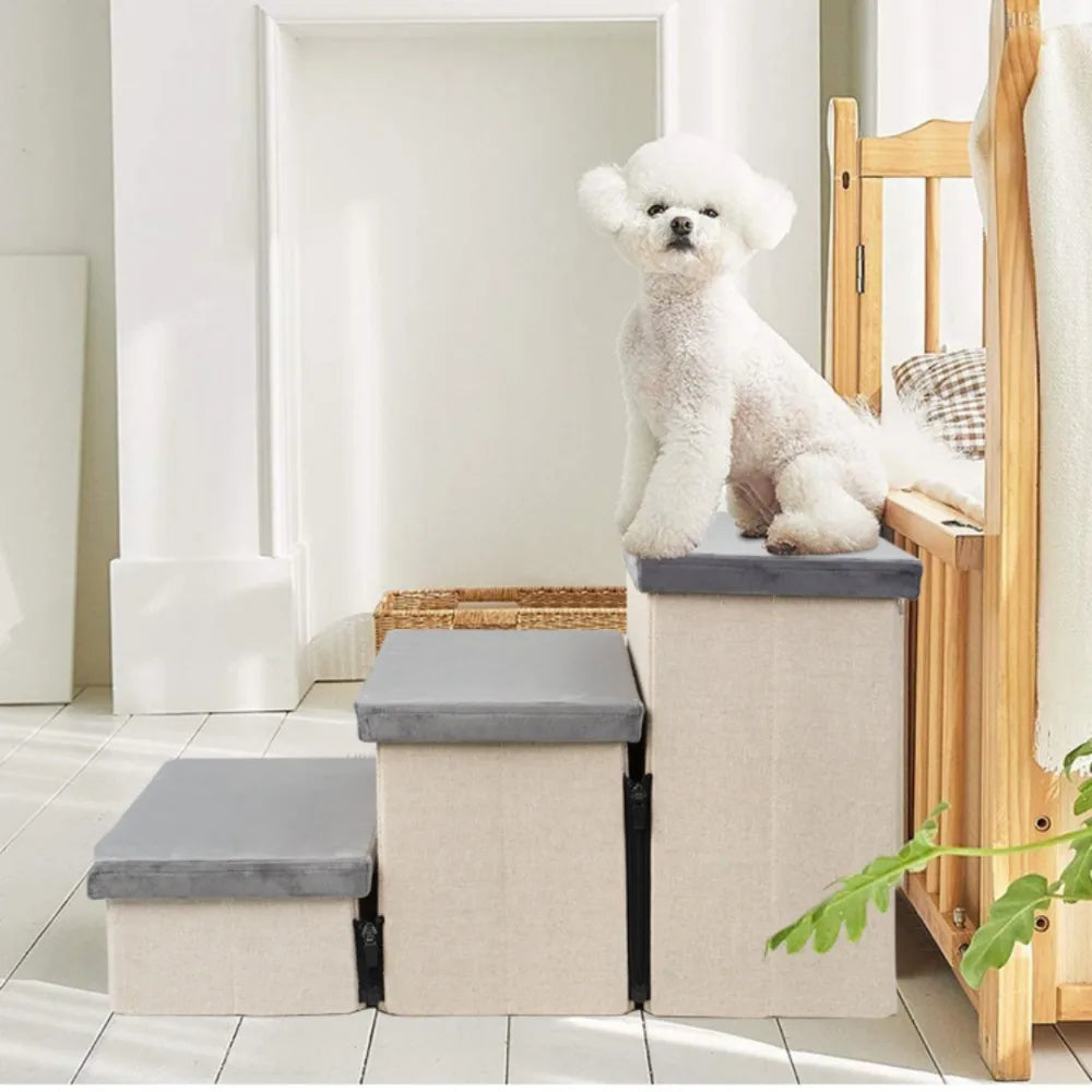 Dog Stairs With Storage Box